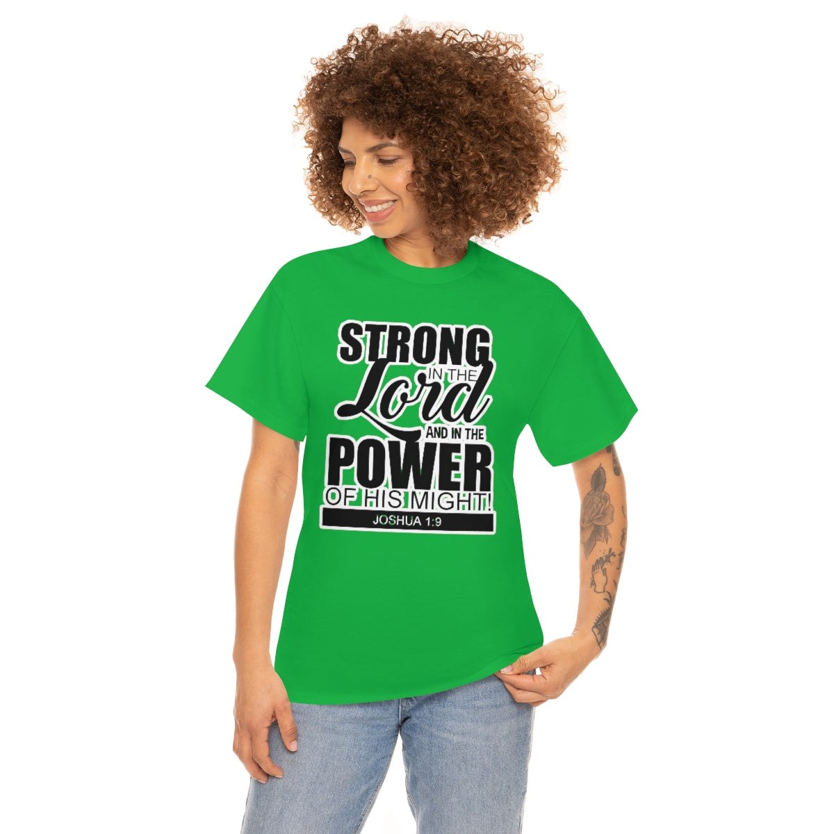 Strong In The Lord Design (Dark)- Unisex T-Shirt