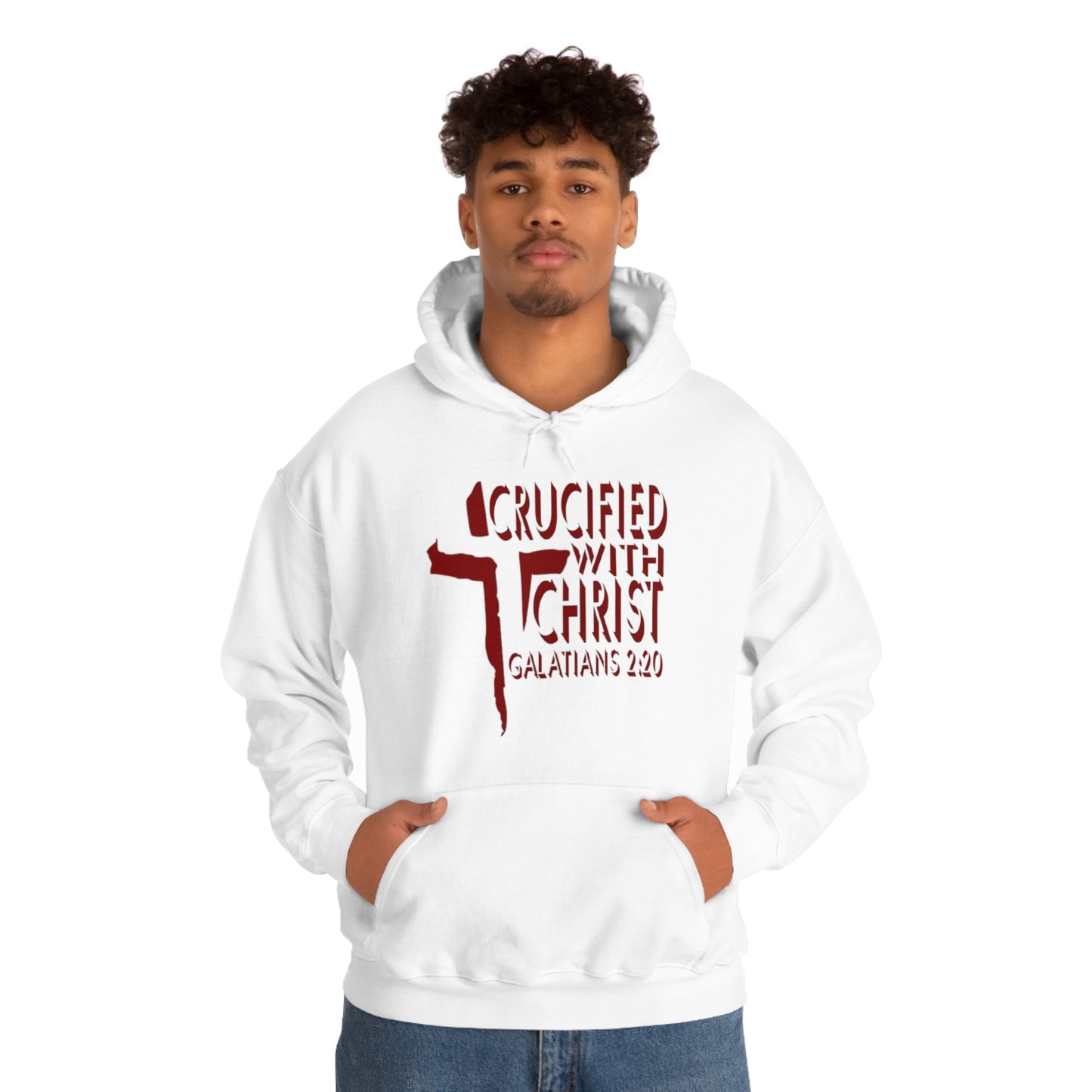 Crucified With Christ Design (Red)- Unisex Hoodie