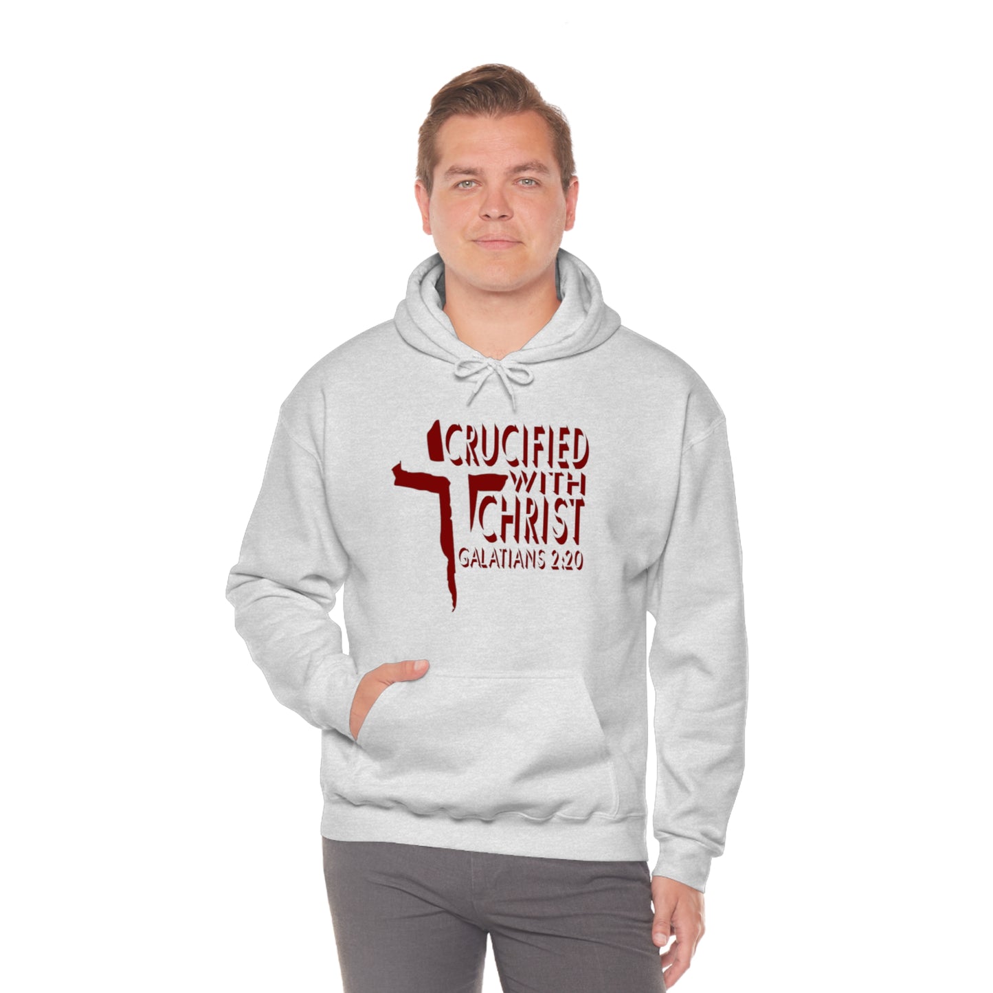 Crucified With Christ Design (Red)- Unisex Hoodie