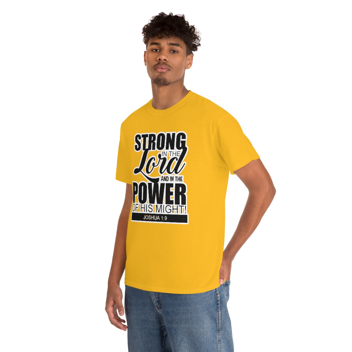 Strong In The Lord Design (Dark)- Unisex T-Shirt