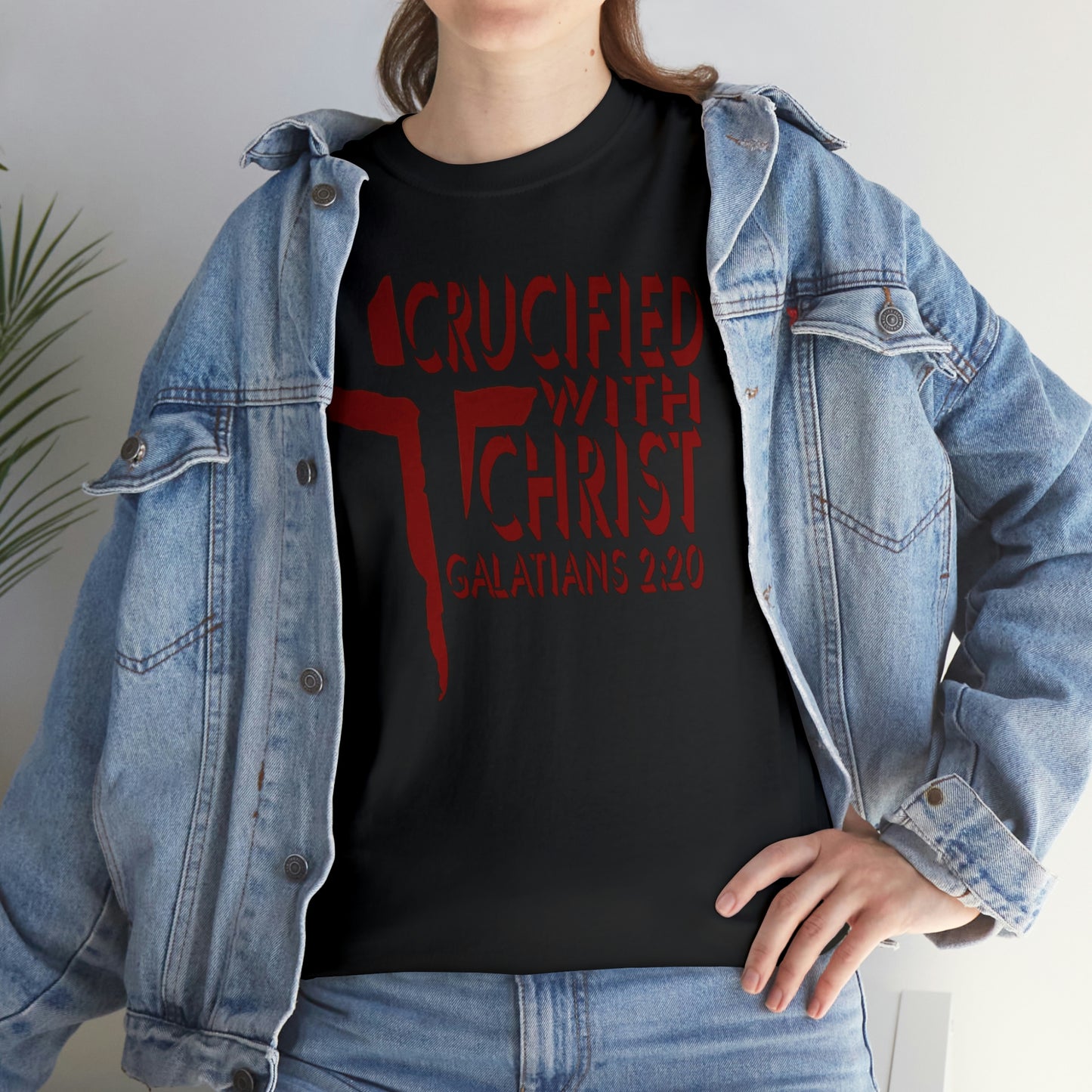 Crucified With Christ Design (Red)- Unisex T-Shirt