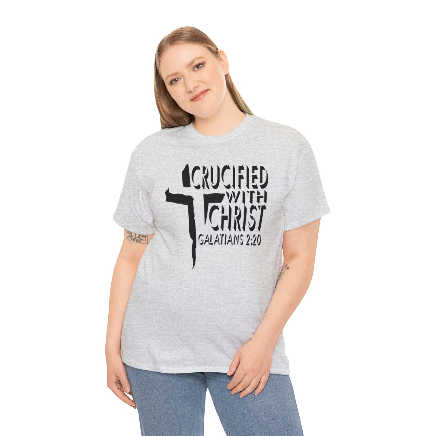 Crucified With Christ Design (Black)- Unisex T-Shirt