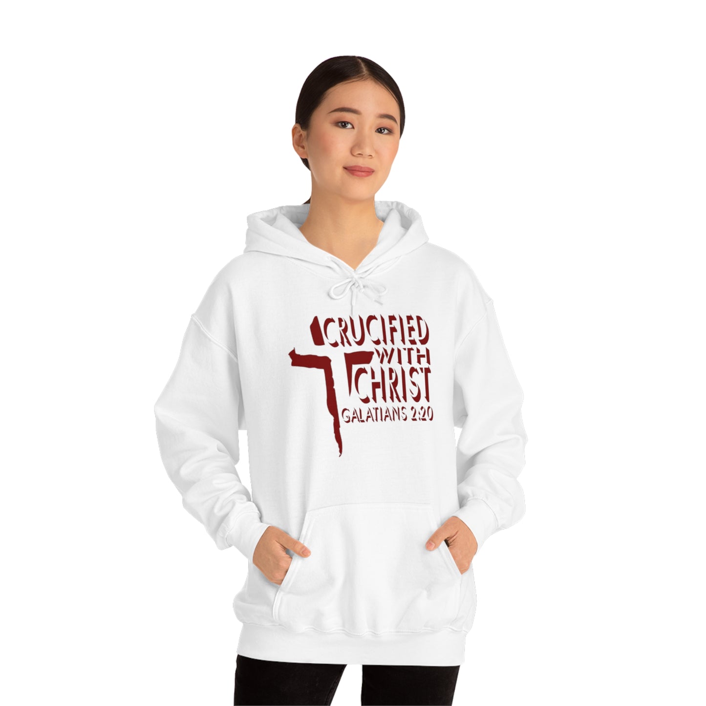 Crucified With Christ Design (Red)- Unisex Hoodie