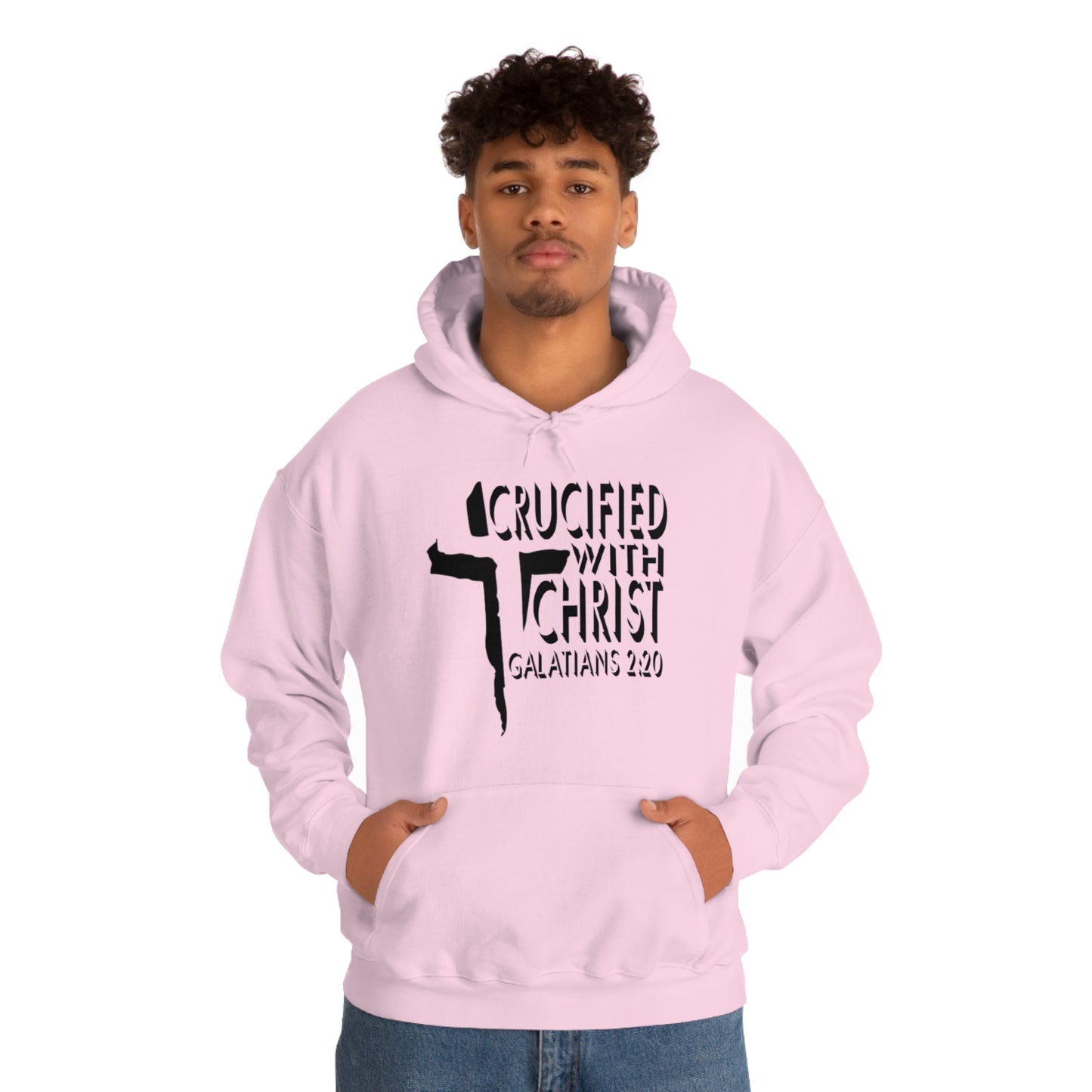 Crucified With Christ Design (Black)- Unisex Hoodie